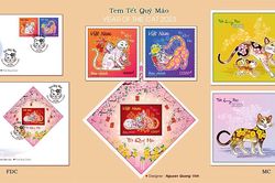 Tết Quý Mão 2023 trên tem bưu chính