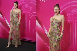 Lương Thùy Linh táo bạo với áo dài xuyên thấu, mỏng manh như cánh chuồn