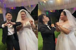Nhan sắc 'cô dâu' Kim Liên trong hôn lễ cùng Hải Vót gây chú ý