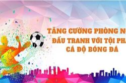 Tăng cường phòng ngừa, đấu tranh với tội phạm, vi phạm luật liên quan đến cá độ bóng đá