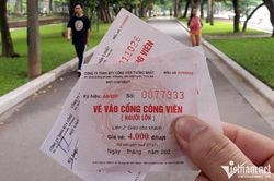 Đề xuất dừng bán vé vào Công viên Thống Nhất