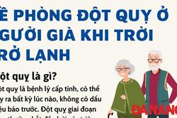 Phòng chống đột quỵ ở người già khi trời trở lạnh