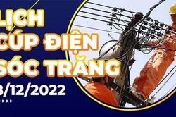 Lịch cúp điện hôm nay tại Sóc Trăng ngày 8/12/2022