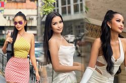 Điểm lại loạt outfit của Ngọc Châu tại Philippines: Đi training mà tưởng tham gia fashion week