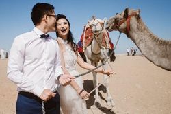 Sát ngày lên xe hoa, Ngọc Hân hé lộ bộ ảnh cưới duy nhất chụp tại Ai Cập