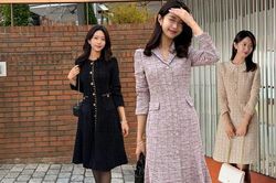 Váy vải tweed vừa đẹp vừa sang, nên sắm để diện Tết