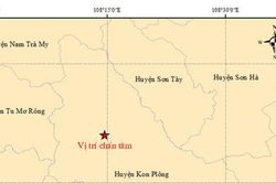 Bốn trận động đất liên tiếp ở Kon Tum