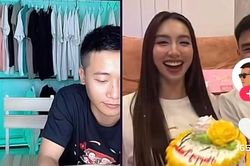 Phản ứng của Quang Linh ra sao khi Thùy Tiên 'đánh úp' trong ngày sinh nhật