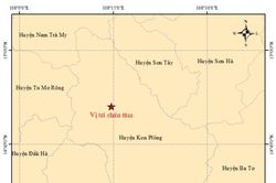 Kon Tum: Tiếp tục ghi nhận 4 trận động đất liên tiếp tại huyện Kon Plông