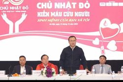 Huy động từ 45-50 nghìn đơn vị máu tại chương trình 'Chủ nhật Đỏ'