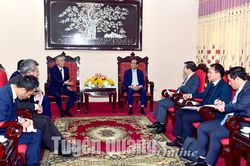 Lãnh đạo tỉnh tiếp lãnh đạo Tập đoàn Erex