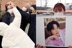 Jin (BTS) chính thức nhập ngũ: BTS có cử chỉ cảm động, người hâm mộ không quản ngại đường xa đi tiễn