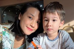 Con trai lai Tây của MC Hoàng Oanh ra dáng 'soái ca nhí'