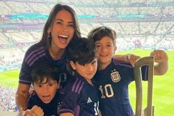 World Cup 2022: Hình ảnh đại gia đình Messi mừng thắng lợi của đội tuyển Argentina