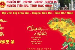 Huyện ủy-HĐND-UBND-UBMTTQ huyện Tiên Du tỉnh Bắc Ninh chúc mừng năm mới 2023