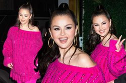 Selena Gomez diện nguyên cây hồng chóe, xuất hiện tươi rói mặc kệ thị phi