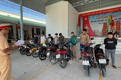 Bắt nhóm thanh, thiếu niên tụ tập, cổ vũ đua xe trên Quốc lộ 91