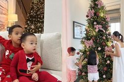 Khán giả choáng với cây thông Noel đậm chất 'nhà giàu' của Tăng Thanh Hà, Phạm Hương