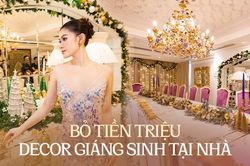 Ngọc Thanh Tâm bỏ trăm triệu trang trí căn nhà rộng 650m2 đón Giáng sinh, hòa theo xu hướng mới của nhiều gia đình Việt