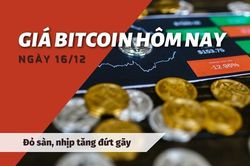 Giá Bitcoin ngày 16/12: Đỏ sàn, nhịp tăng đứt gãy