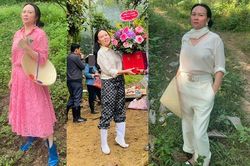 Phương Chanel 'đổi nghề' làm nông dân, chân đi ủng người dát đồ hiệu