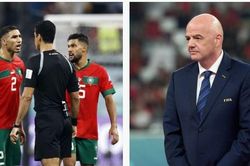 Hakimi đối chất chủ tịch FIFA sau trận thua Croatia