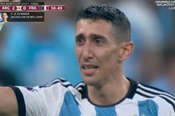 Di Maria bật khóc khi ghi bàn cho Argentina ở chung kết World Cup