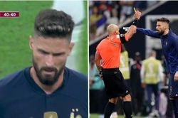 Tại sao Olivier Giroud nhận thẻ vàng trong hiệp 2 trận Chung kết dù bị thay ra từ hiệp 1?