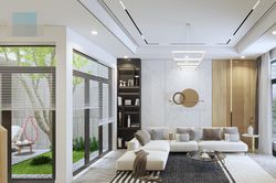 Ngôi nhà tạo nguồn đối lưu gió từ những khoảng sân vườn mini