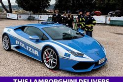 Cảnh sát Italia dùng siêu xe Lamborghini chuyển thận cấy ghép khẩn
