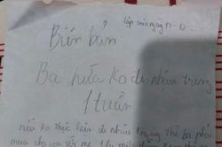 Thấy ba hay đi nhậu, con gái liền lập biên bản với loạt hình phạt 'bá đạo'