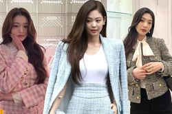 9 chiêu diện áo khoác vải tweed mà không sợ dừ
