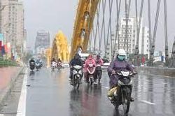 Không khí lạnh tiếp tục tăng cường, Đà Nẵng còn mưa và rét