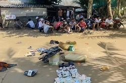 Triệt phá sới bạc, bắt 38 đối tượng