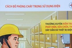 EVNHANOI khuyến nghị biện pháp phòng cháy chữa cháy đến khách hàng