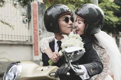 Phan Hiển rước Khánh Thi bằng dàn xe cực 'chất' trước thềm đám cưới