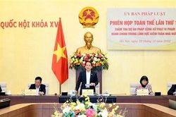 Ủy ban Pháp luật họp Phiên toàn thể lần thứ 10