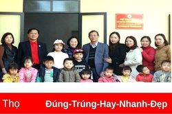 Bàn giao công trình nhà lớp học nhân đạo trị giá trên 300 triệu đồng tại Yên Lương