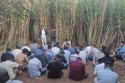 Phá trường gà trong bãi lau sậy, tạm giữ 32 đối tượng