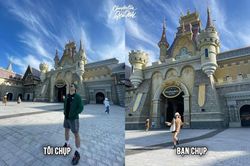 Nhờ bạn thân chụp ảnh sống ảo nhưng nó lạ lắm