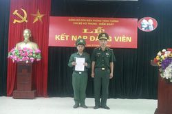 Đồn Biên phòng Trịnh Tường quan tâm phát triển đảng viên trẻ