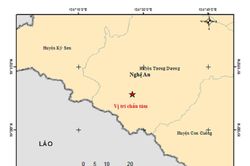 Động đất mạnh 4.1 độ richter xảy ra ở Nghệ An