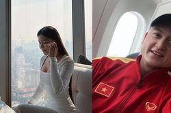 Yến Xuân sang Singapore cổ vũ Văn Lâm thi đấu