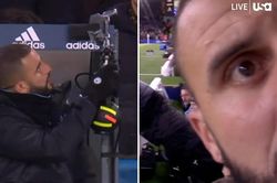 Phải ngồi dự bị, sao Man City táy máy phá camera của nhà đài