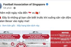 Vé 'chợ đen' trận Singapore-Việt Nam hạ nhiệt vì lý do bất ngờ