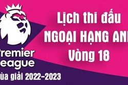 Lịch thi đấu Ngoại hạng Anh mùa giải 2022-2023 - Lịch thi đấu Ngoại hạng Anh vòng 18