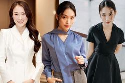 9 bộ đồ công sở giúp Khánh Vy ghi điểm mặc đẹp