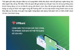 Ngân hàng cảnh báo lừa đảo