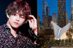 V BTS là người nổi tiếng đầu tiên có quảng cáo sinh nhật ở trung tâm giao thông Oculus New York