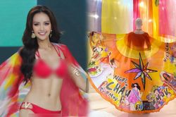 Áo choàng bikini của Ngọc Châu tại Miss Universe 'đập tan' tranh cãi, fan đồng loạt 'quay xe'